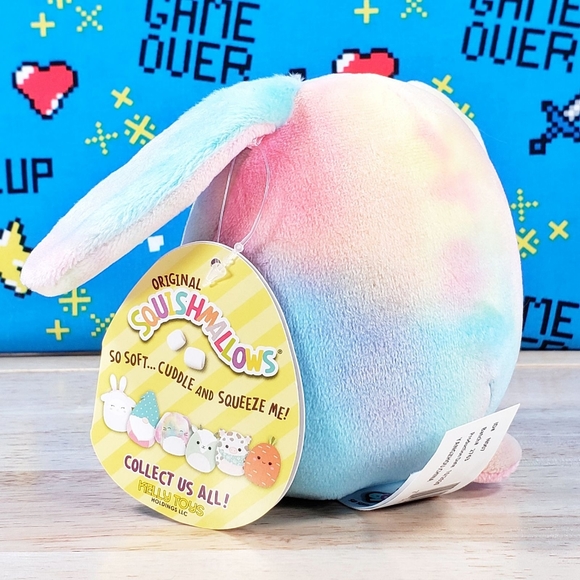 Squishmallow Candy the Bunny 4.5" UltraSoft Easter Holiday Plush Toy NWT - Picture 5 of 12